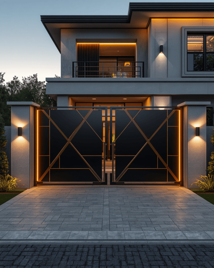 1. Modern Luxury Gate Design Ideas