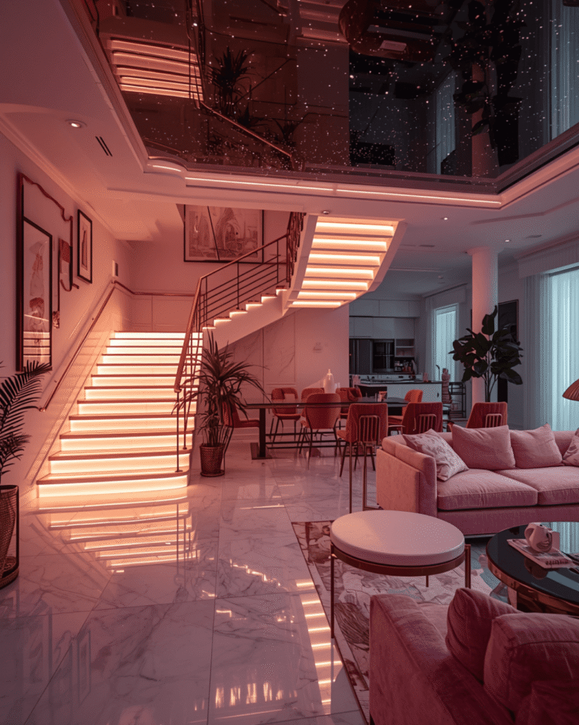 1. Modern Pink Living Room Design Ideas for Luxury Homes