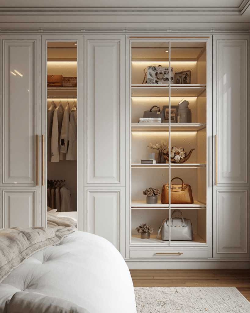1. Modern White Wardrobe Design Ideas For Elegant Bedrooms