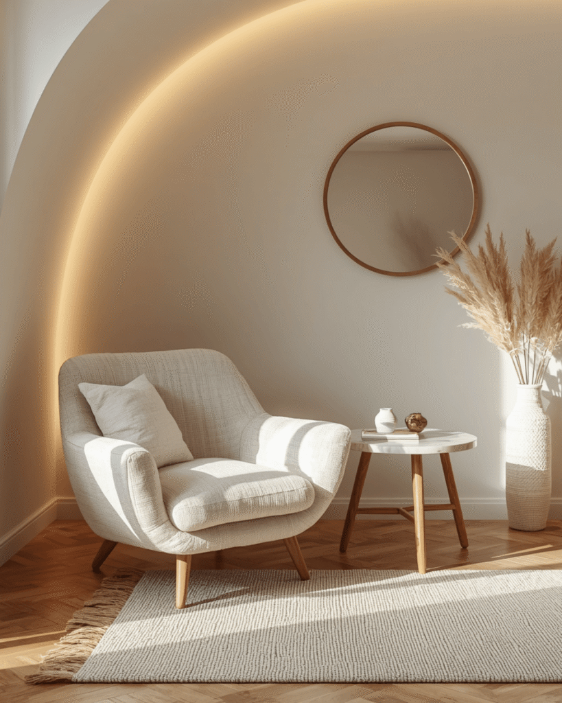 1. Title Cozy Minimalist Living Room Corner Design