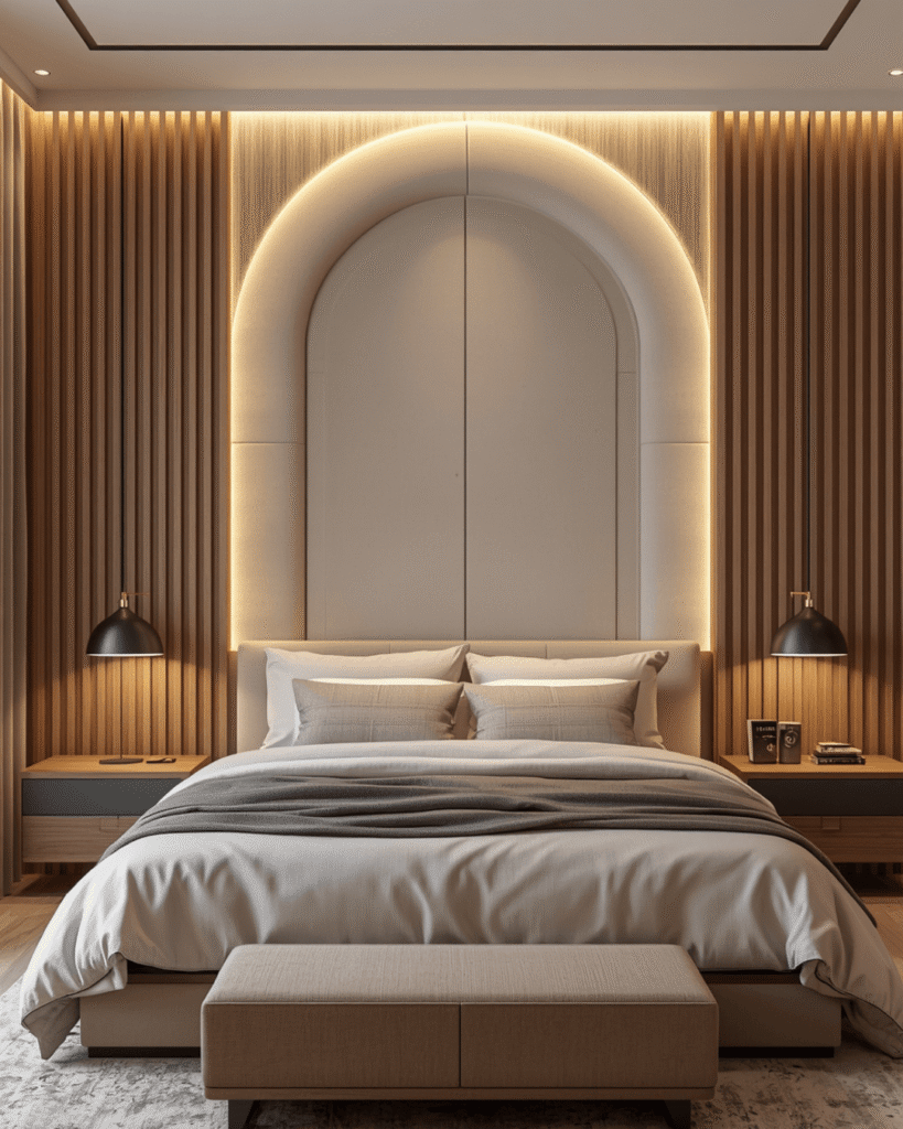 10. High-End Bedroom Interior with Modern Lighting and Clean Layout