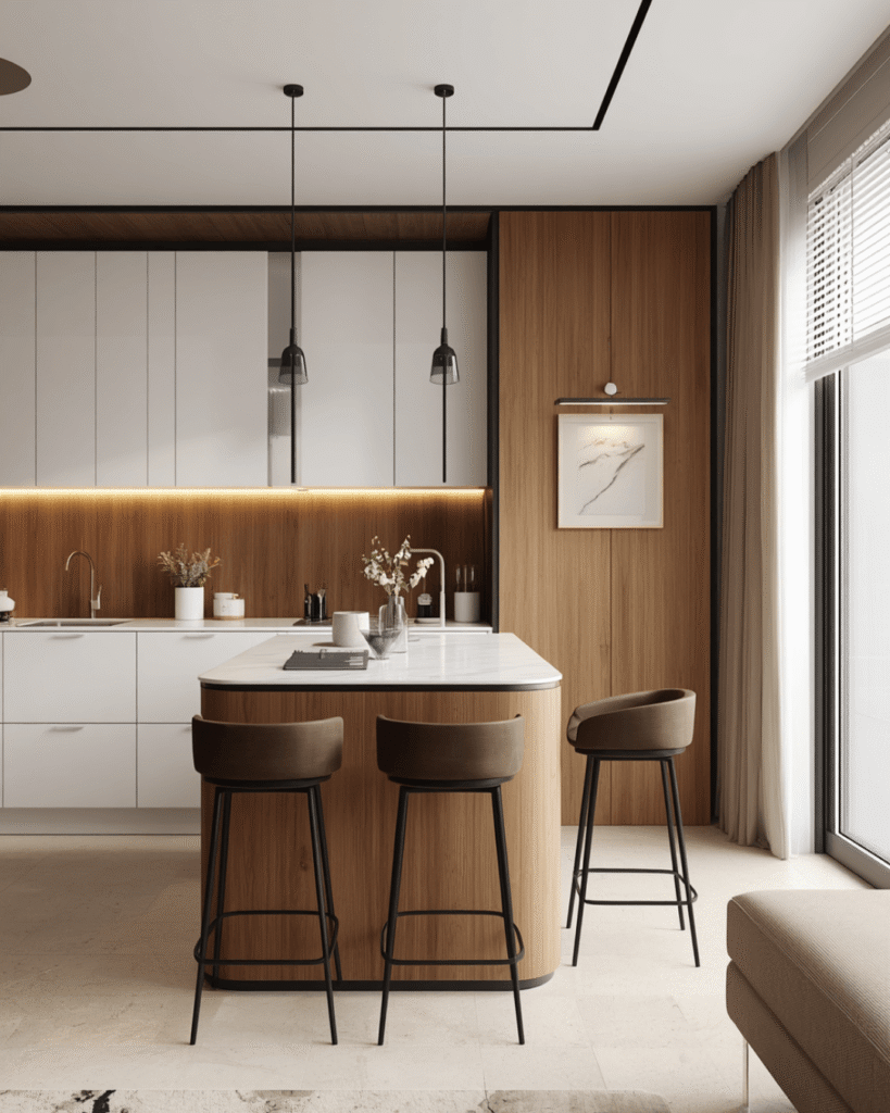 10. Smart Kitchen Interior for Stylish Urban Homes
