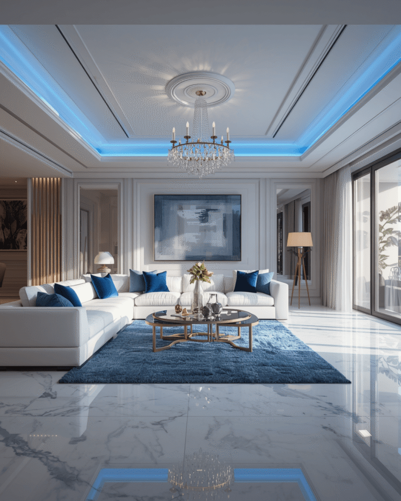 10.Dream Living Room with Modern Luxury Style