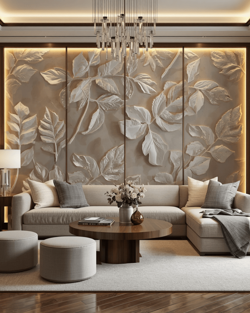 2. Elegant Botanical Wall Design for Modern