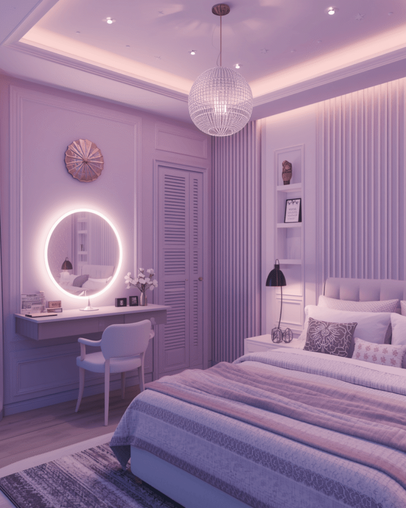 2. Luxury Pastel Vanity Room Inspiration