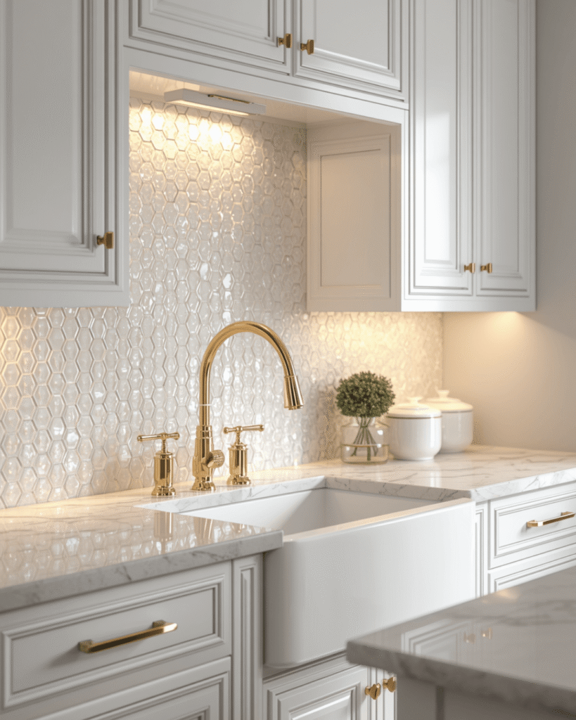 2. Modern Luxury Kitchen Backsplash Inspiration