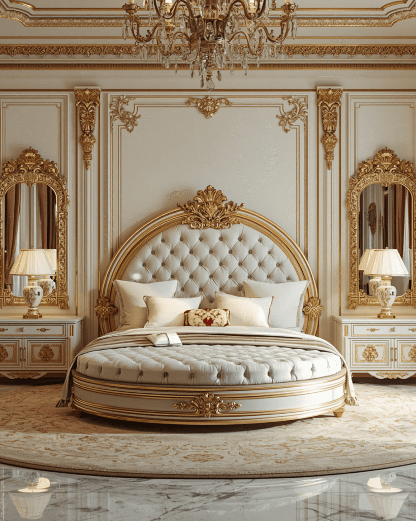 2. Palace Style Bedroom Interior Inspiration