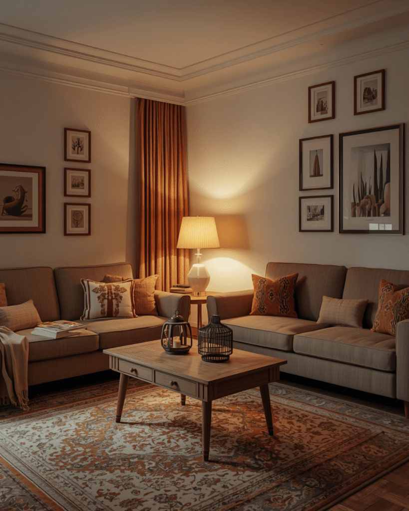 2. Small Living Room Setup Ideas with Stylish Furniture 