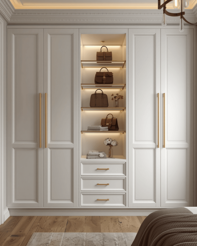 3. Elegant Built-In Wardrobe Ideas For Small Bedrooms