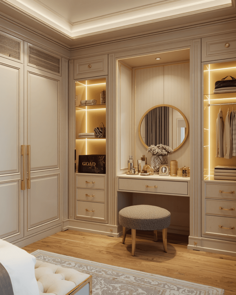 3. Elegant Wardrobe Lighting Ideas For Contemporary Interiors