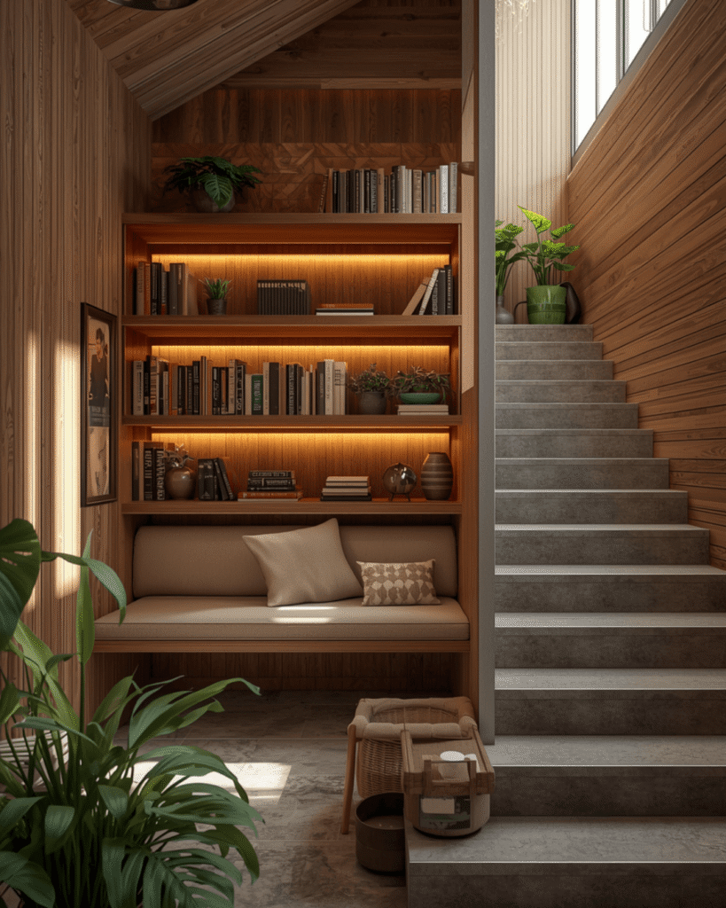 3. Luxury Under Stair Library Ideas for Elegant Interiors