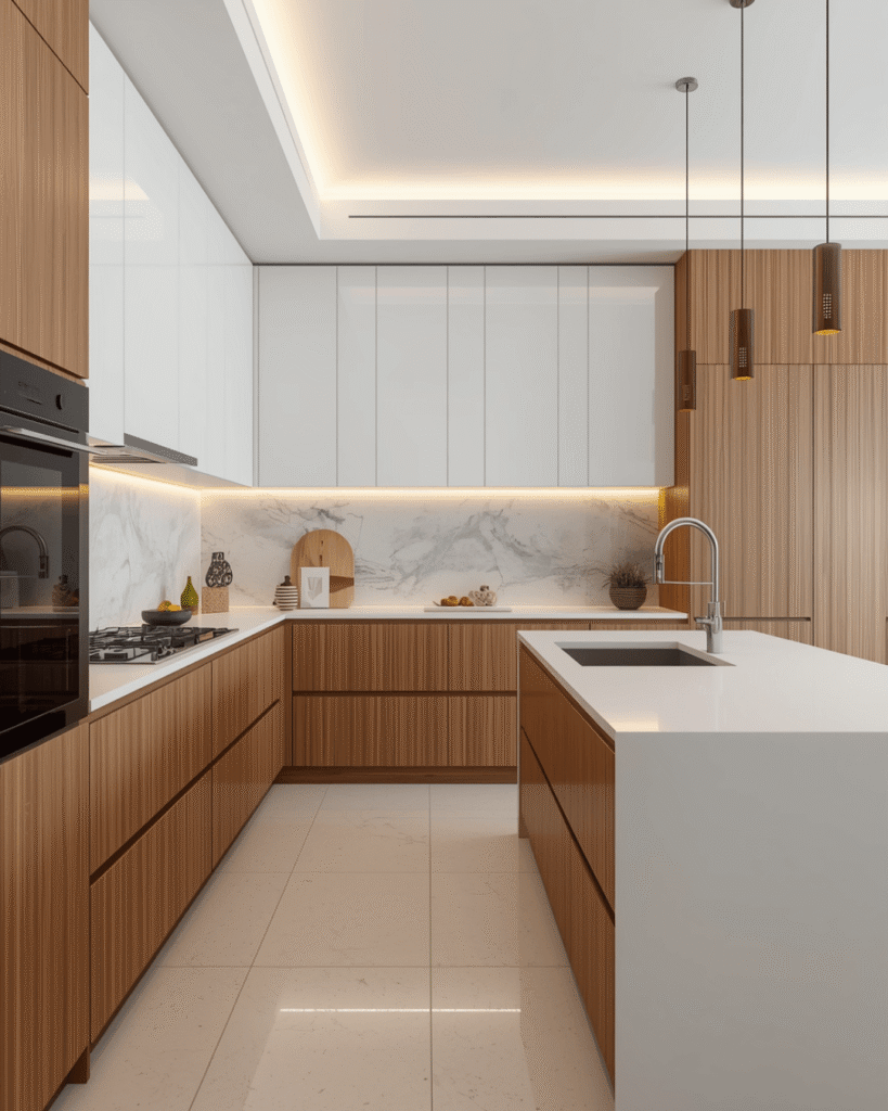 3.Elegant Kitchen Island Design for Modern Homes