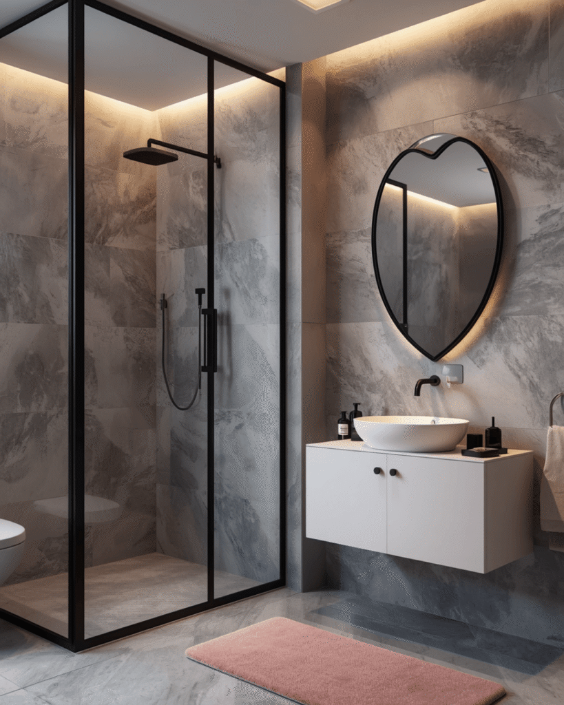 3.Stylish Small Bathroom Decor Ideas 