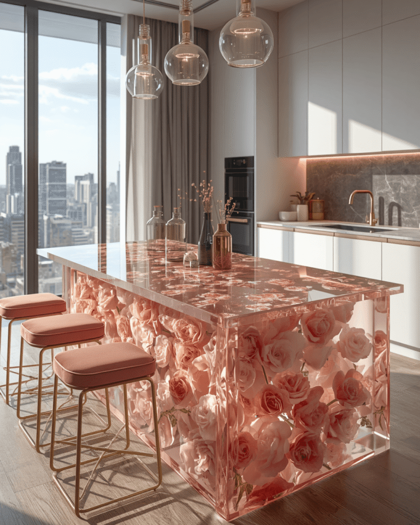 4. Chic Blush Pink Kitchen Inspiration
