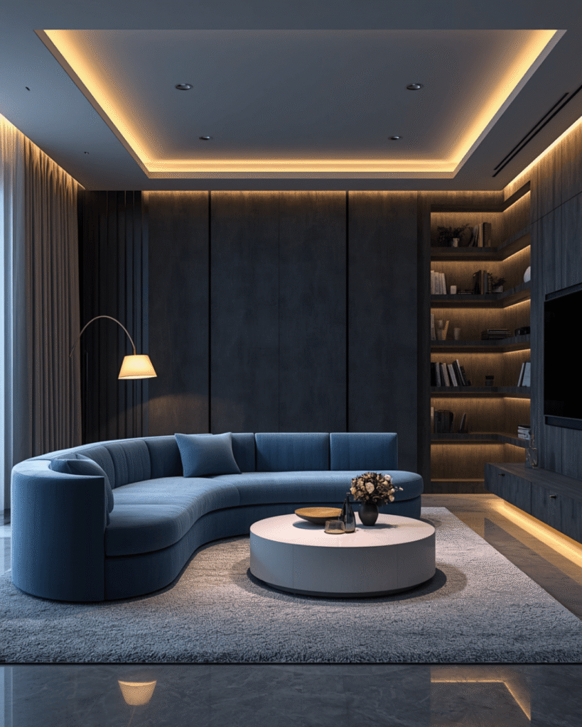 4. Elegant Contemporary Living Room