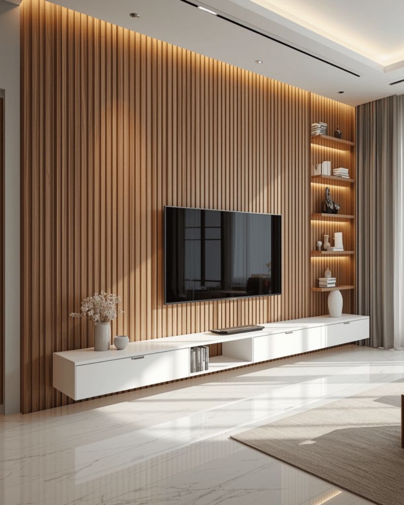 4. Elegant Minimalist TV Unit for Modern Interiors