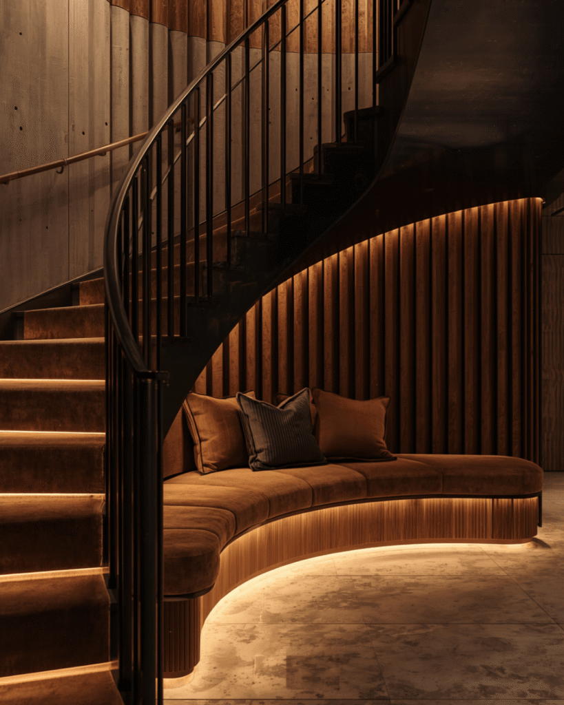 4. Elegant Under Stair Reading Nook Design Ideas