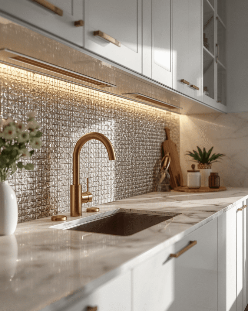 4. Timeless Kitchen Interior Design With Marble