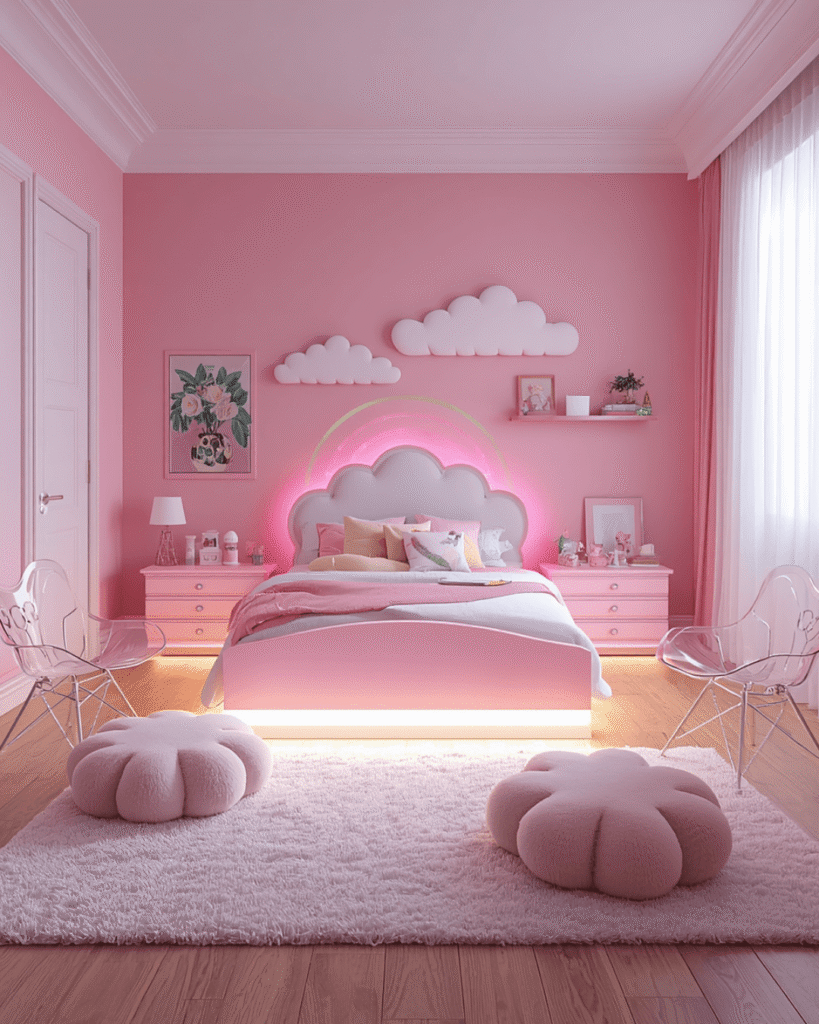 4.Cozy Cloud-Themed Bedroom Inspiration