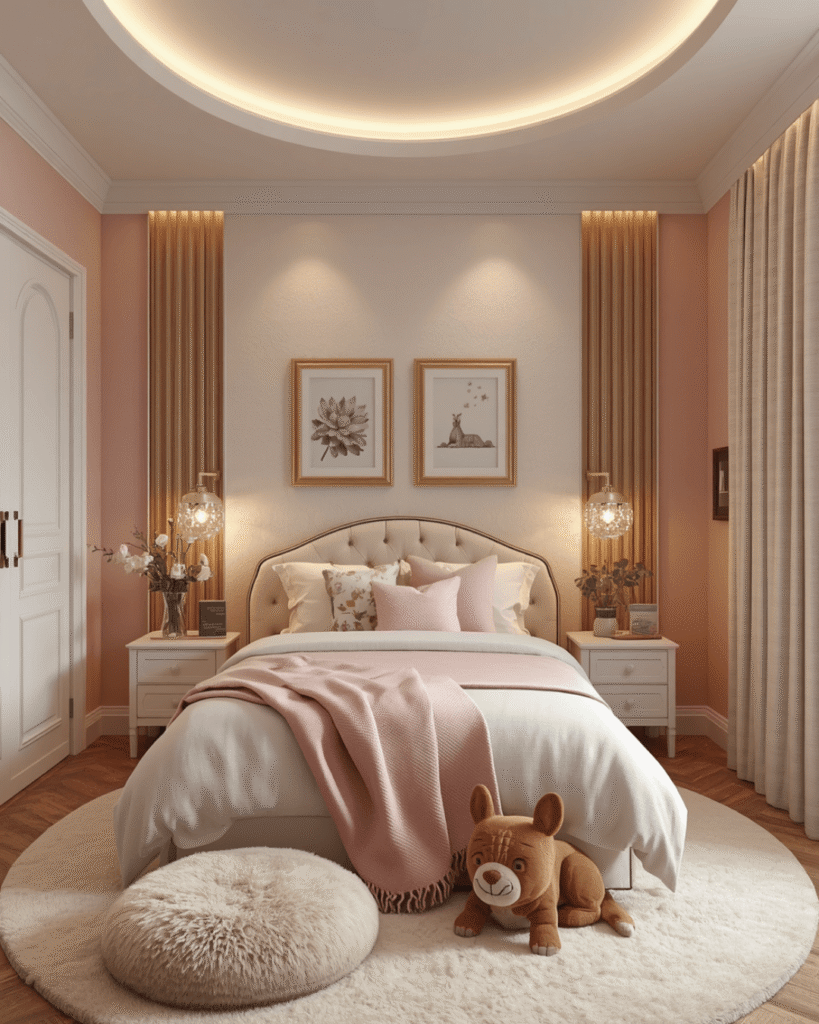4.Cozy Modern Bedroom Design for Kids