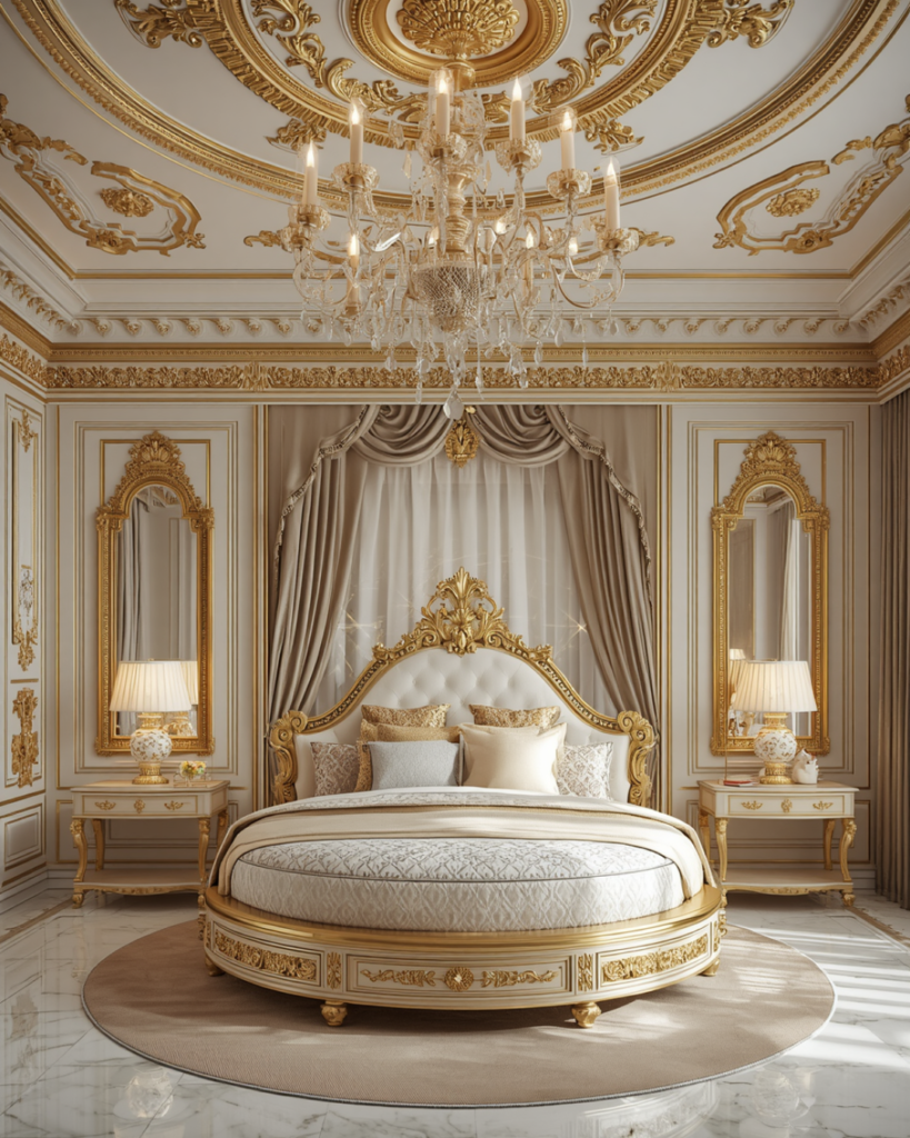 5.  Opulent Royal Bedroom Interior Inspiration