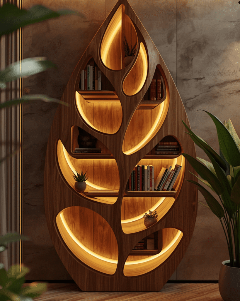 5.Nature-Inspired Bookshelf Ideas for Cozy Interiors