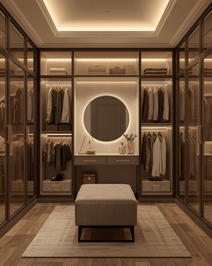 6. Contemporary Dressing Table And Wardrobe Combination