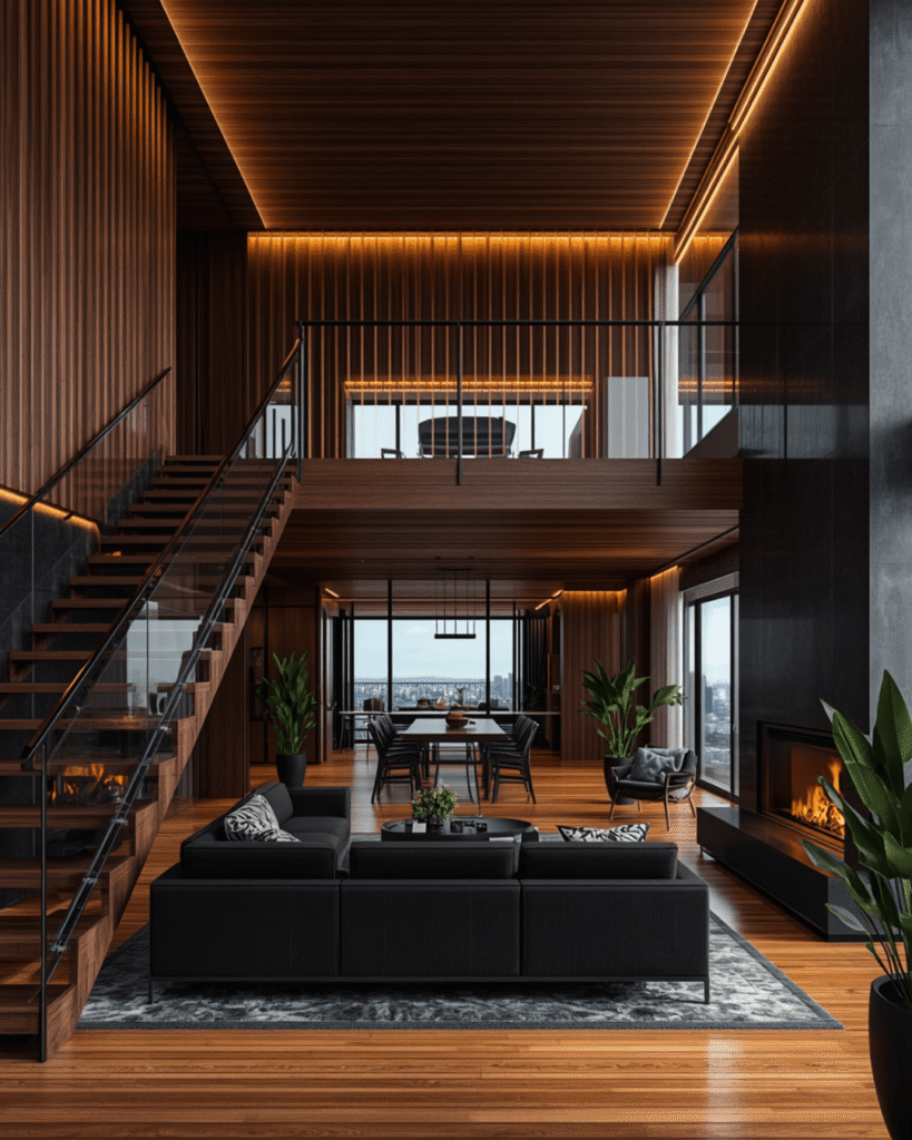 6.Open Concept Luxury Living Room Design