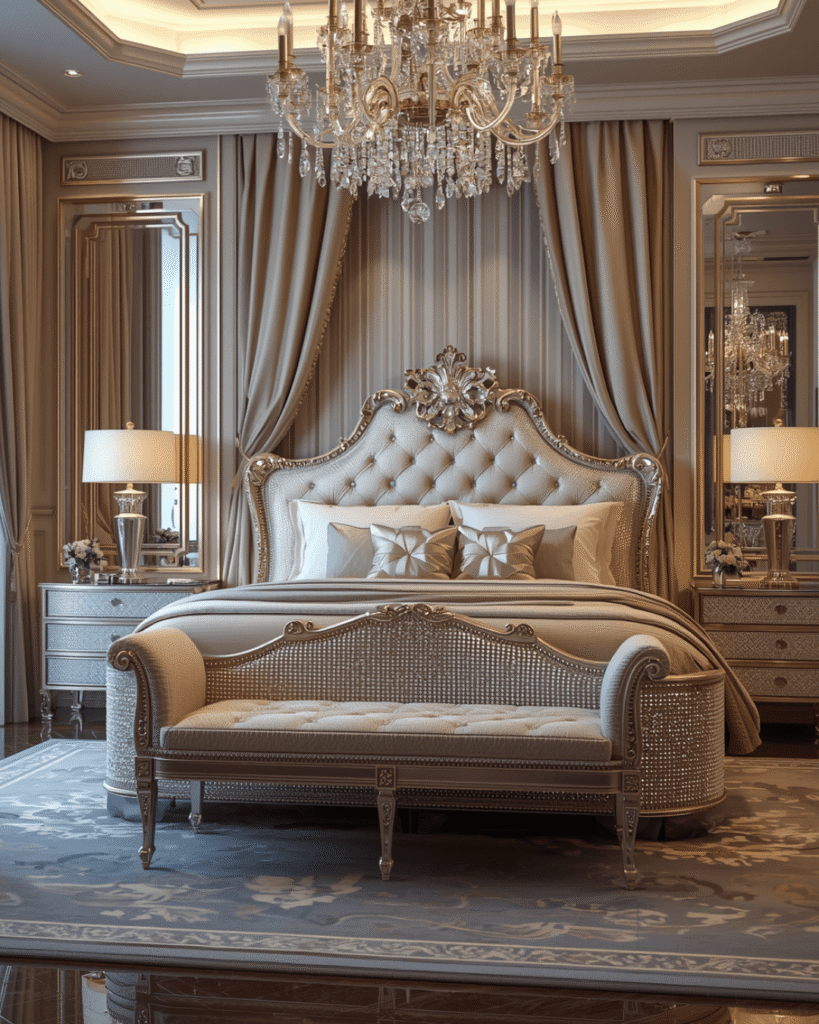 7. Glam Bedroom Ideas With Neutral Color Palettes