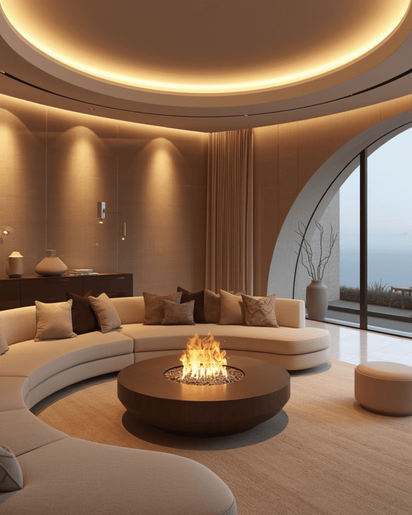 7. Modern Luxury Lounge Design with Neutral Color Palette