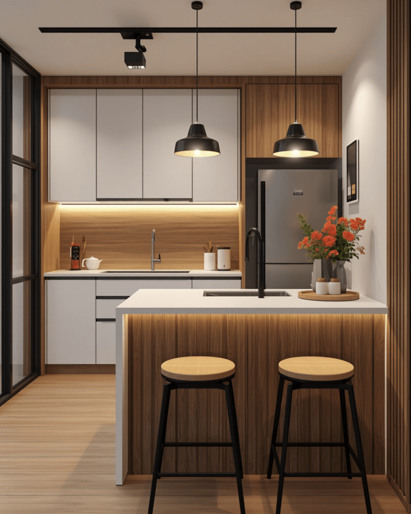 7. Neutral Tone Kitchen Interior Design Inspiration