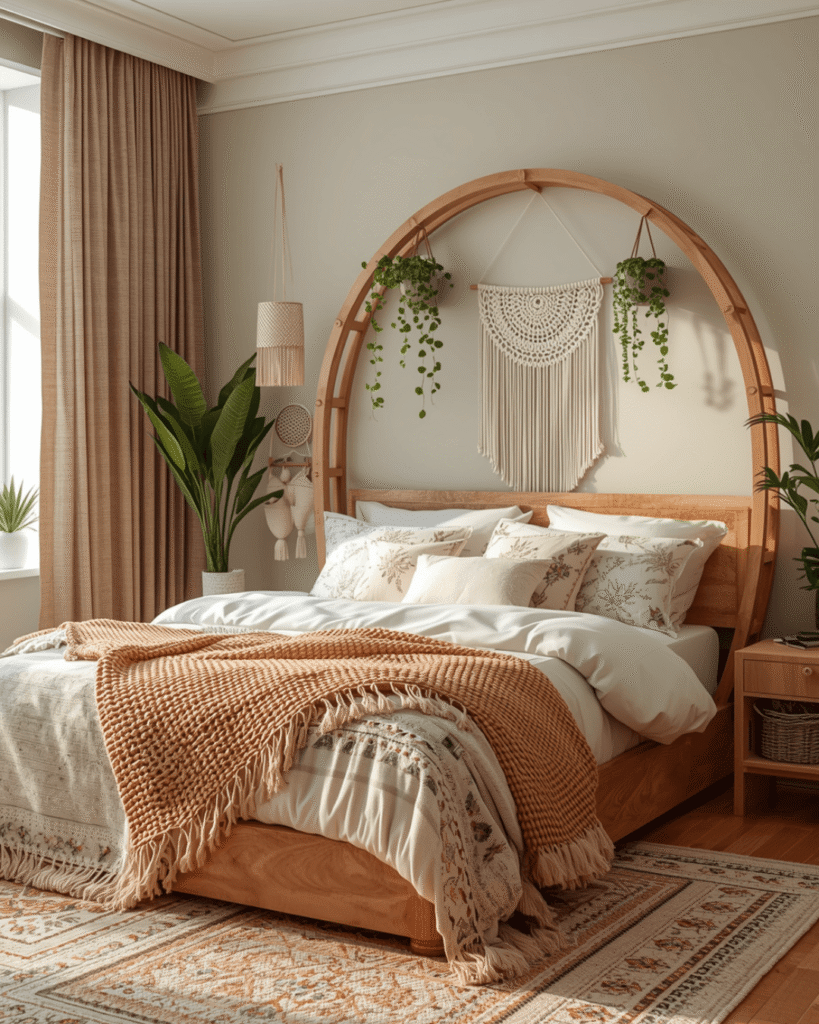 7. Unique Round Frame Bed Design Ideas