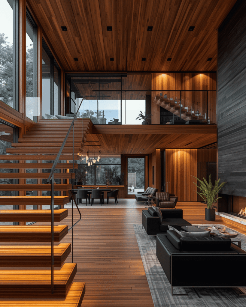 7.Contemporary Wooden Interior Ideas Homes