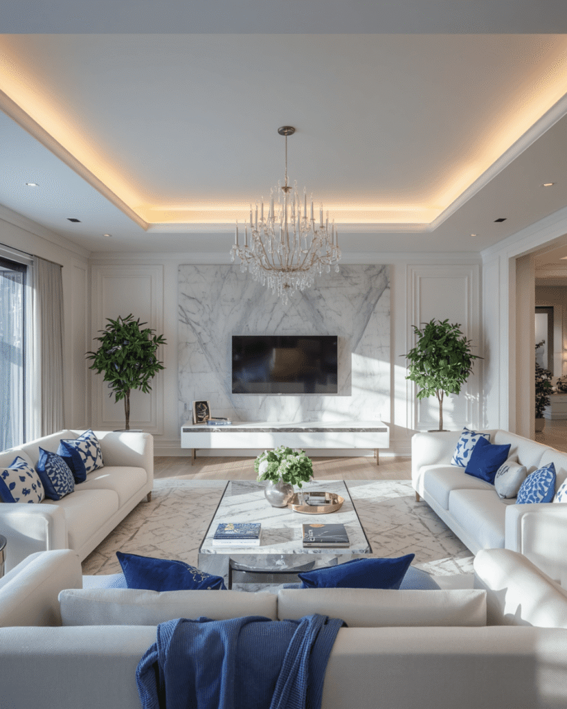 7.Cozy and Classy Living Room Interior Design