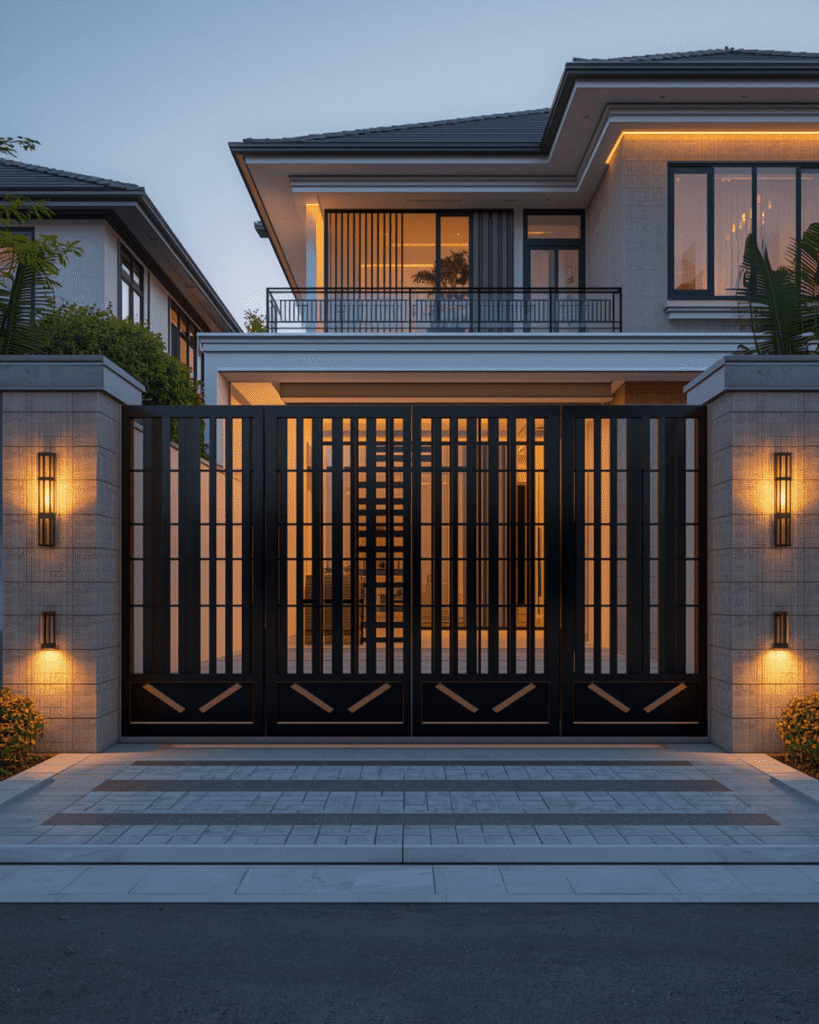 7.Stylish Gate Ideas for Modern Architecture