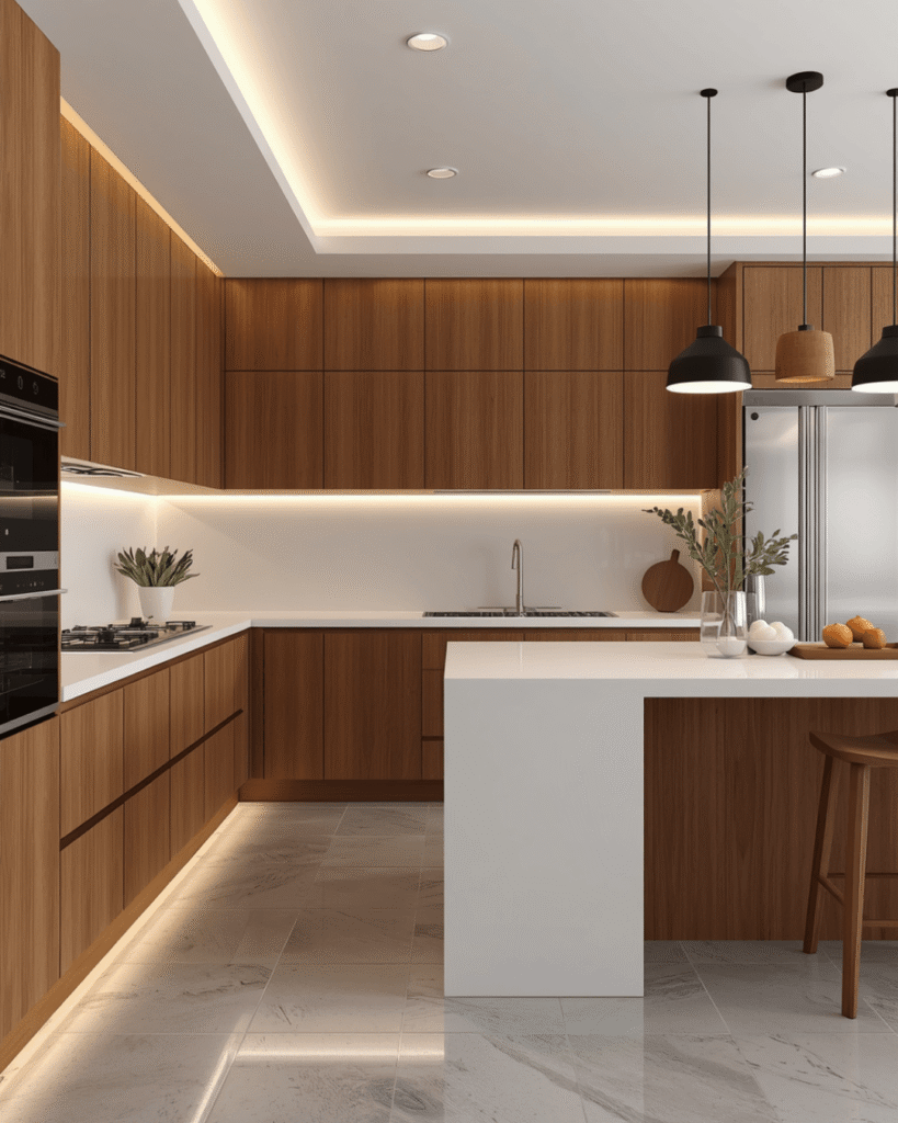 8. Bright Contemporary Kitchen with Elegant 