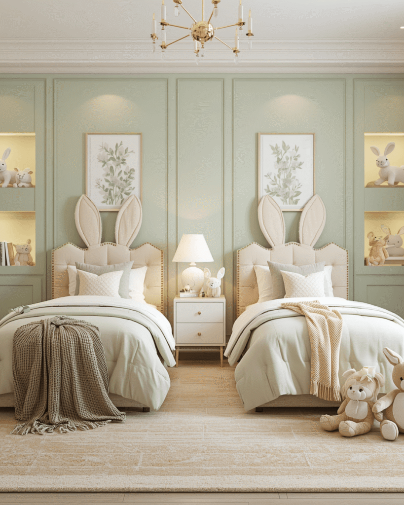 8. Luxury Children’s Room Design with Rabbit Theme