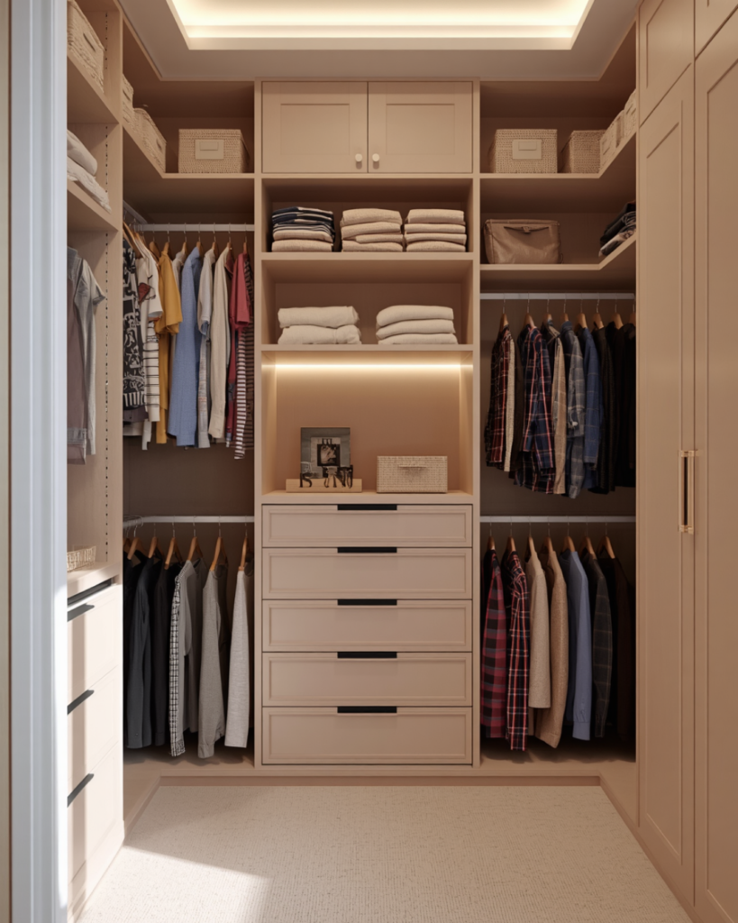 8. Luxury Dressing Room Ideas with Soft Colors 