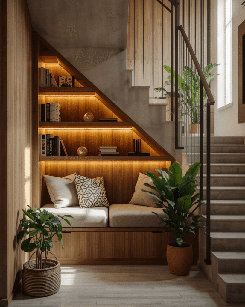 8. Luxury Indoor Green Space Design with Cozy Seating