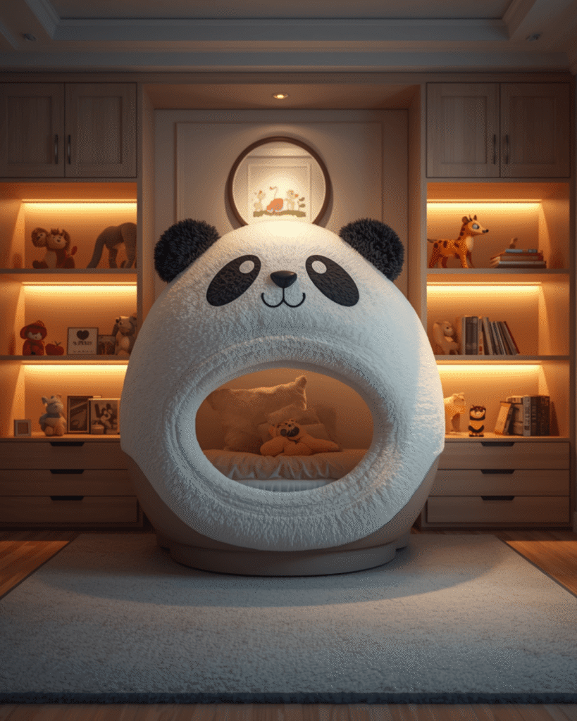 8. Title Luxury Kids Bedroom Design with Panda