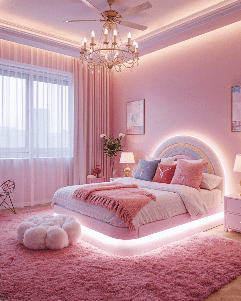 8.Contemporary Pastel Bedroom for Children