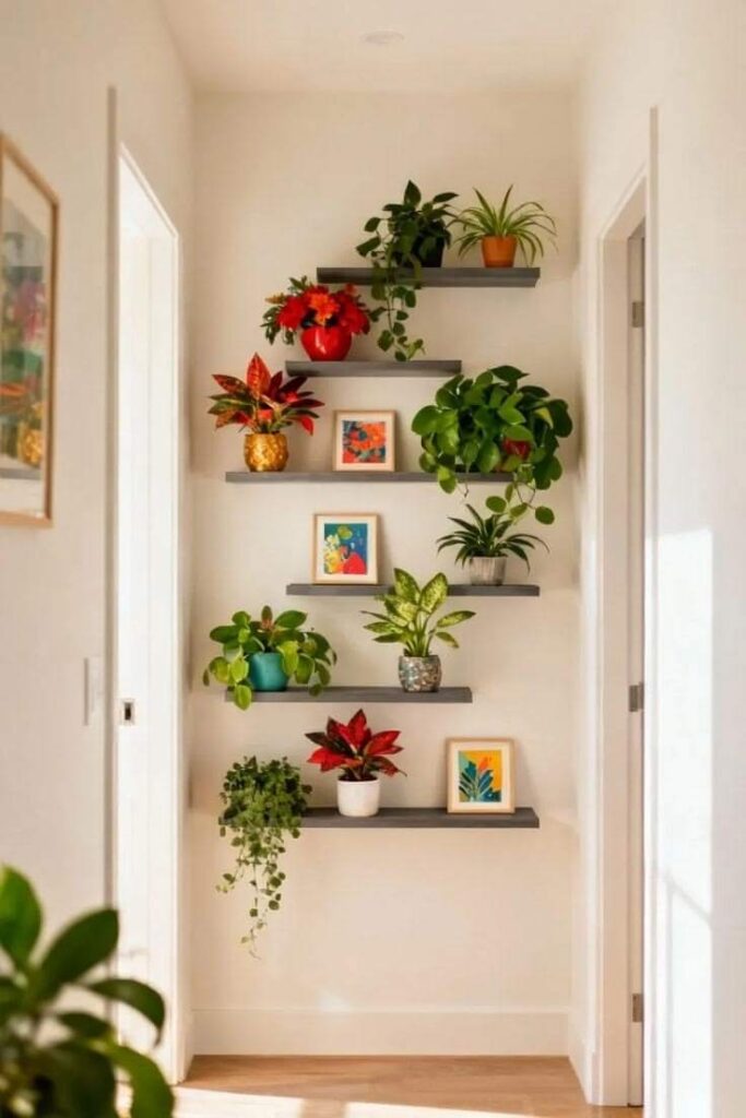 9. Aesthetic Indoor Plant Display Ideas for Cozy 