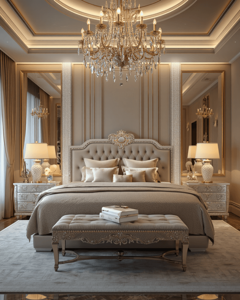 9. Best Luxury Bedroom Lighting Ideas With Crystal Furniture