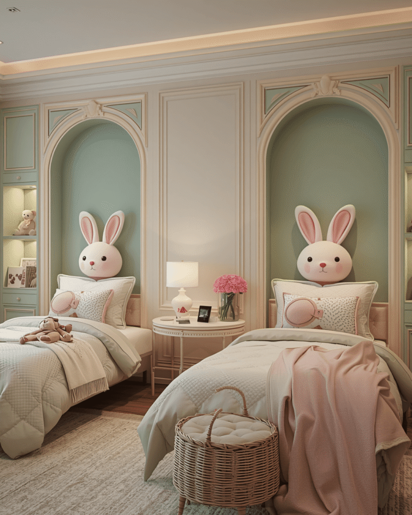 9. Modern Kids Bedroom with Cute Animal Decor