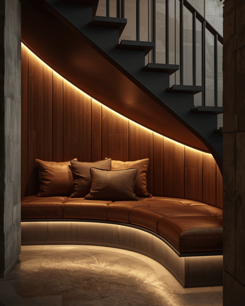 9. Premium Staircase Lounge Inspiration for Luxury Interiors