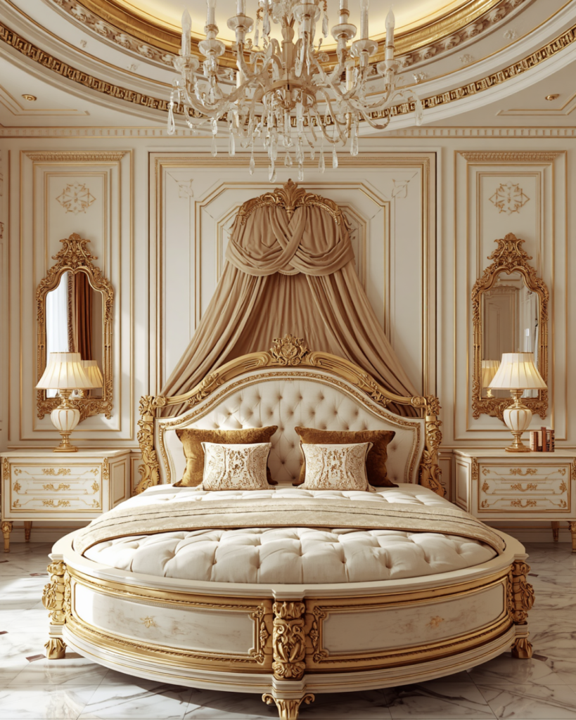 9. Timeless Royal Bedroom Decor Inspiration