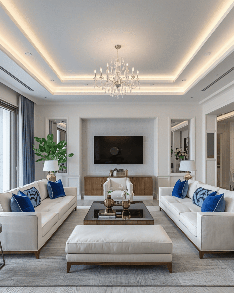 9.Sophisticated Living Room with Modern Touch
