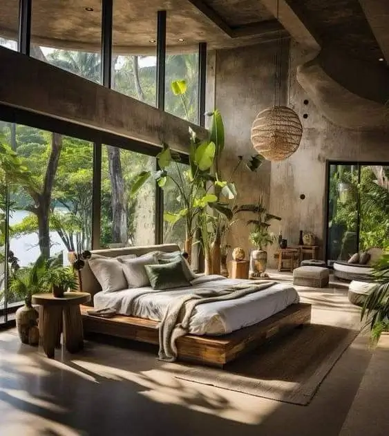 nature inspired luxury bedroom design