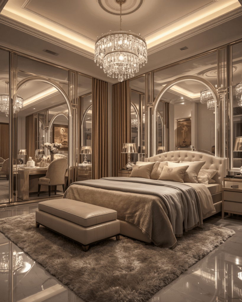 1. Luxury Glam Bedroom Design Ideas for Elegant Homes