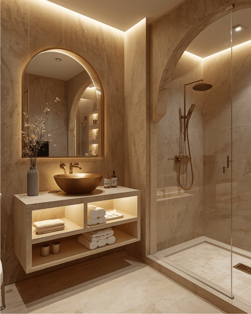 4. Floating Vanity Bathroom Ideas 